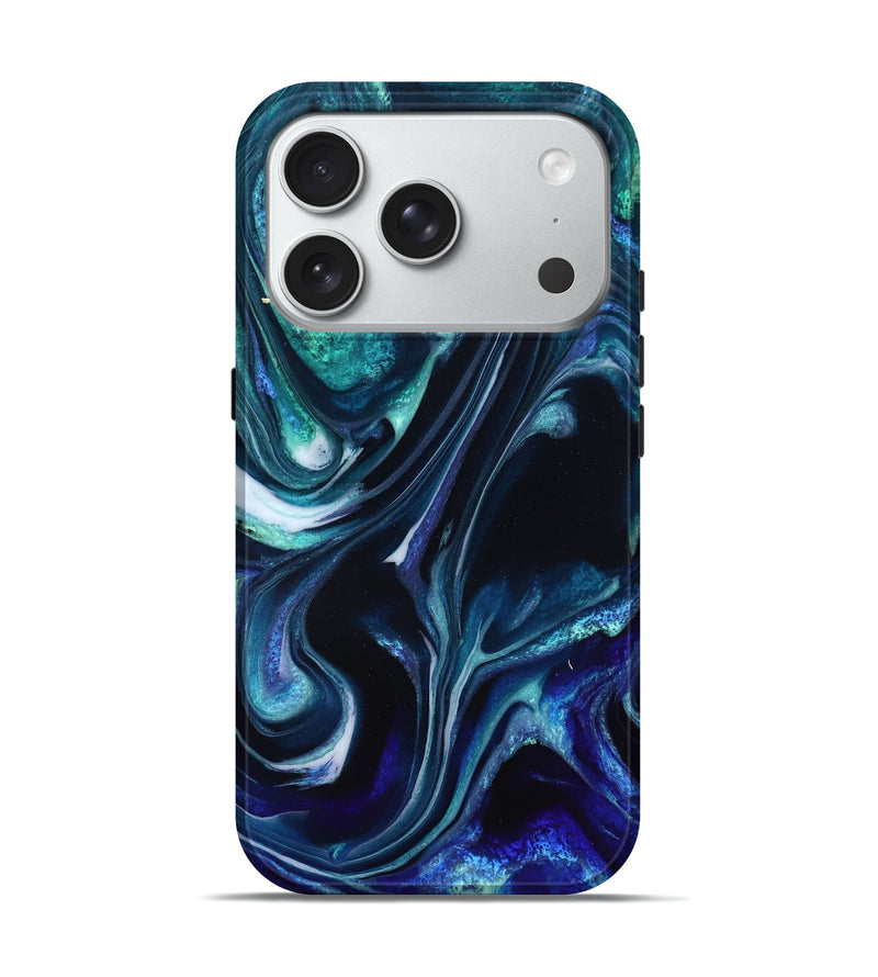 iPhone 18 Pro ResinArt Live Edge Phone Case - Miracle (Blue, 832052)