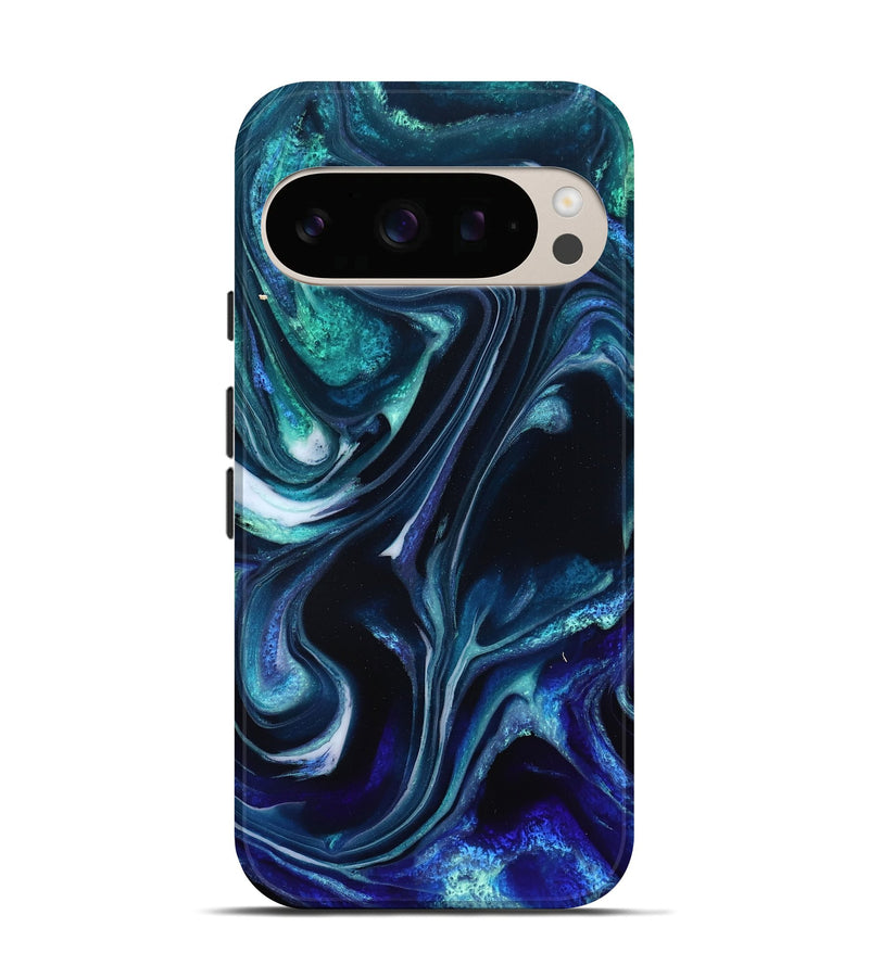 Pixel 10 ResinArt Live Edge Phone Case - Miracle (Blue, 832052)
