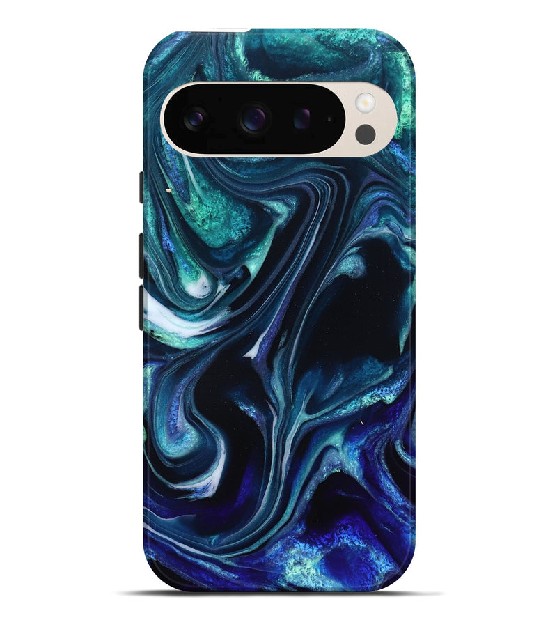 Pixel 10 Pro XL ResinArt Live Edge Phone Case - Miracle (Blue, 832052)