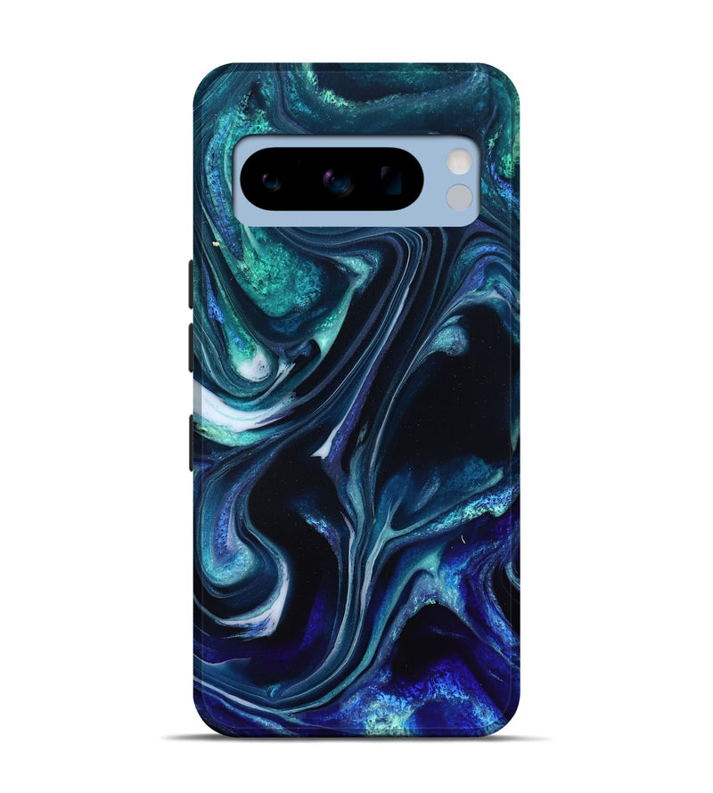 Pixel 8 Pro ResinArt Live Edge Phone Case - Miracle (Blue, 832052)