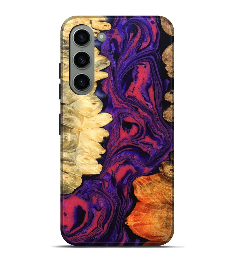 Galaxy S23 Plus Wood Live Edge Phone Case - Reta (Purple, 832053)