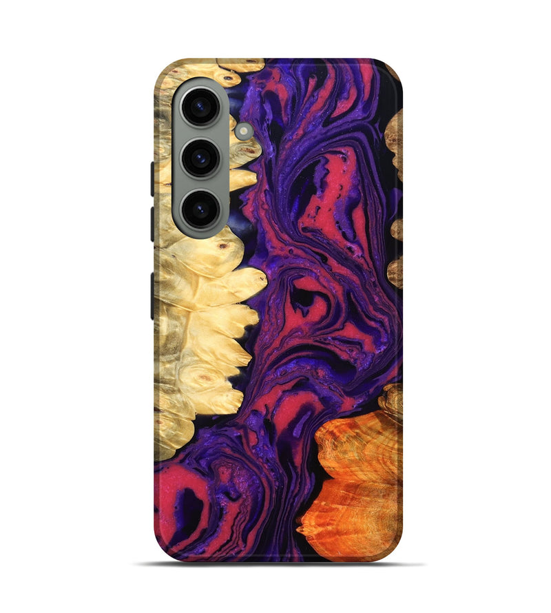 Galaxy S24 Wood Live Edge Phone Case - Reta (Purple, 832053)