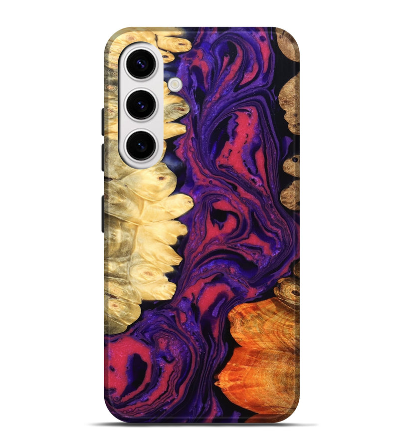 Galaxy S25 Plus Wood Live Edge Phone Case - Reta (Purple, 832053)