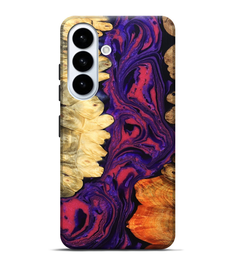 Galaxy S26 Plus Wood Live Edge Phone Case - Reta (Purple, 832053)
