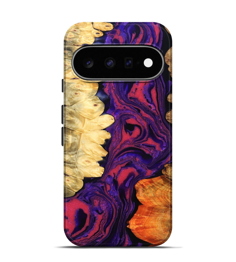Pixel 11 Pro Wood Live Edge Phone Case - Reta (Purple, 832053)