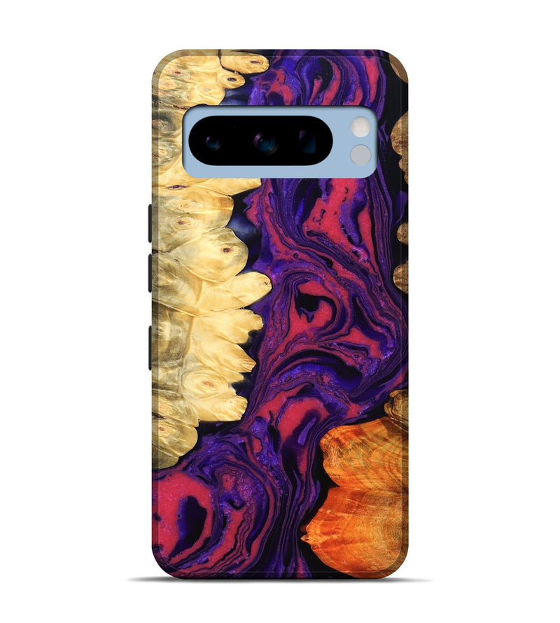 Pixel 8 Pro Wood Live Edge Phone Case - Reta (Purple, 832053)