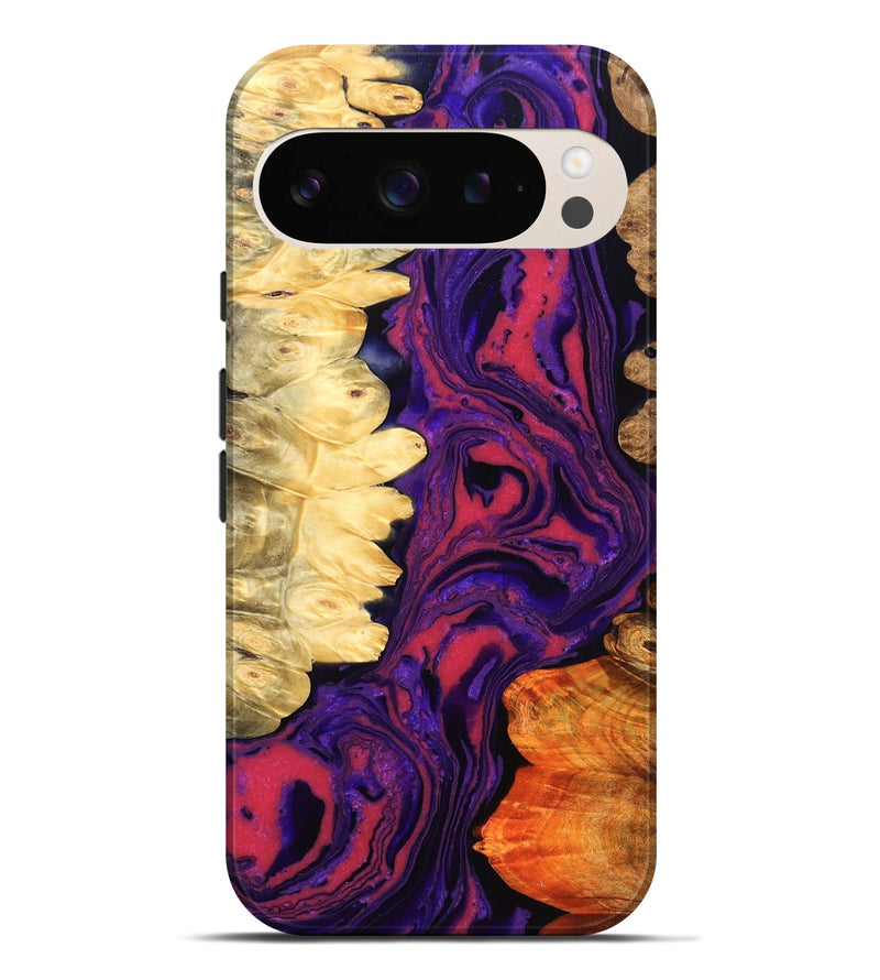 Pixel 9 Pro XL Wood Live Edge Phone Case - Reta (Purple, 832053)