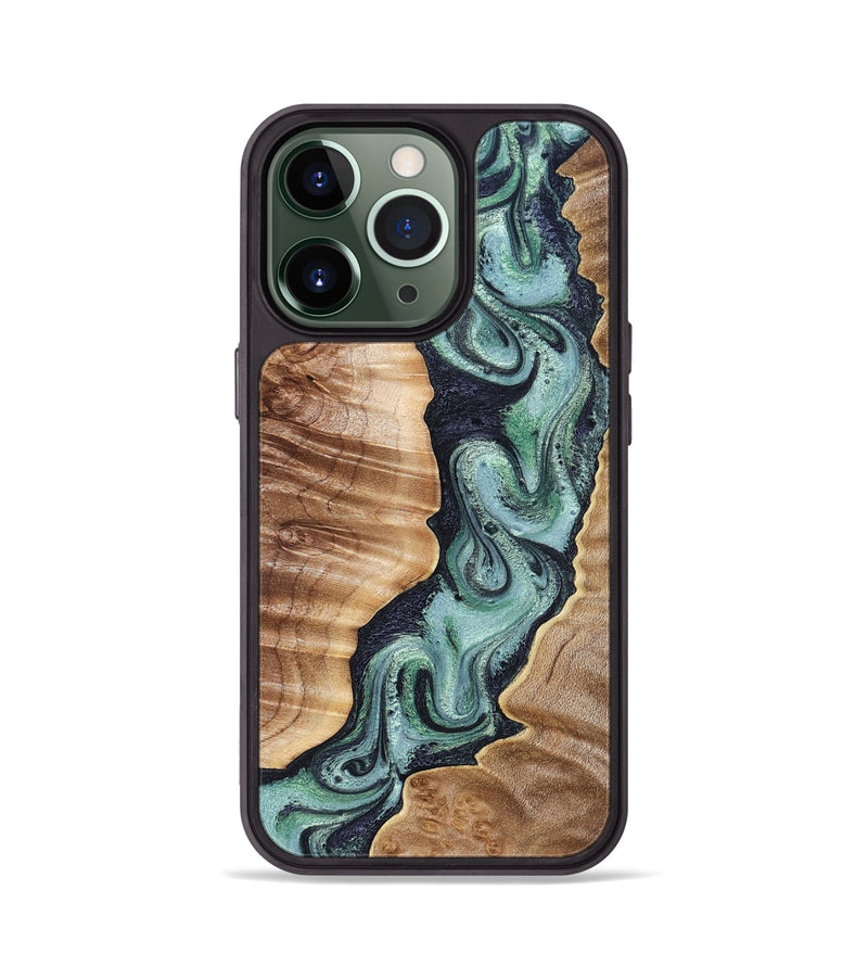 iPhone 13 Pro Wood Phone Case - Elsa (Green, 832060)