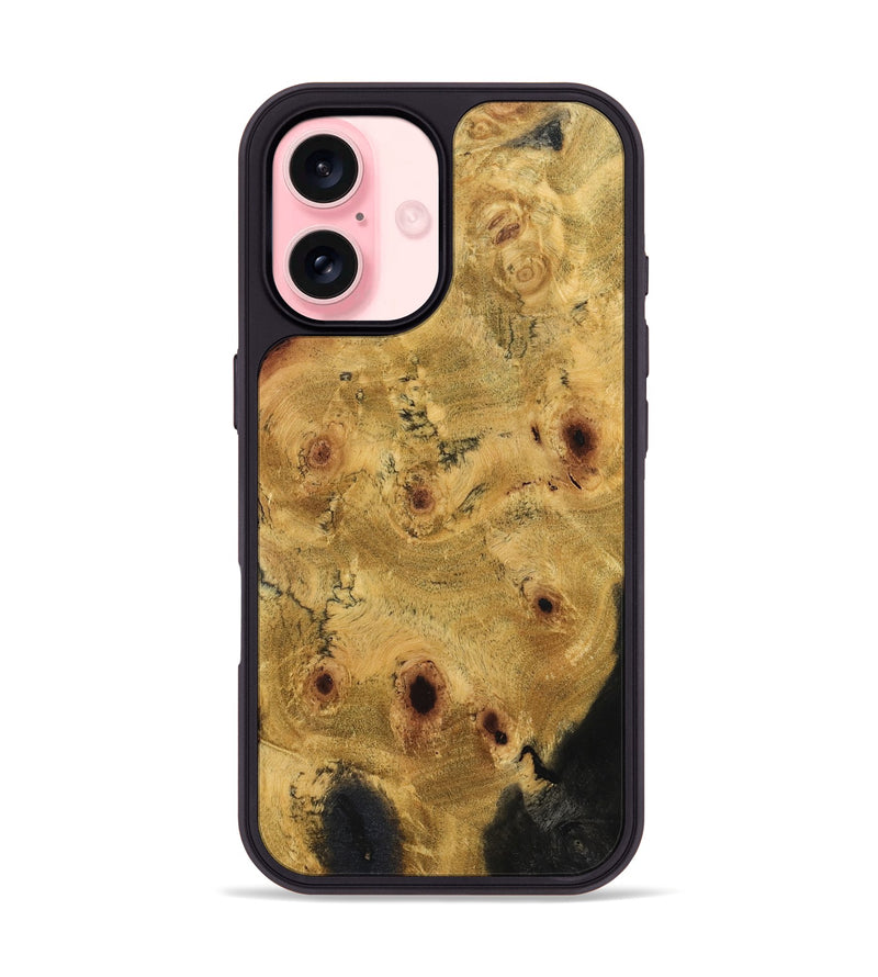 iPhone 16 Wood Phone Case - Queenie (Wood Burl, 832080)