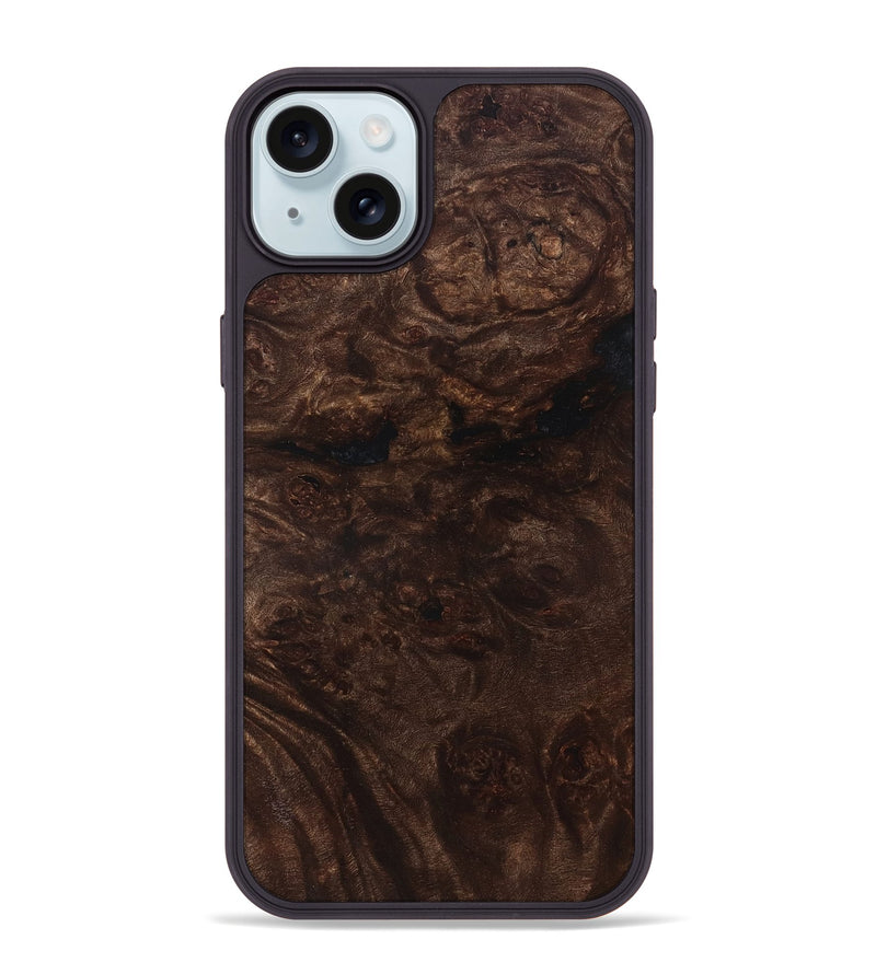 iPhone 15 Plus Wood Phone Case - Karon (Wood Burl, 832083)