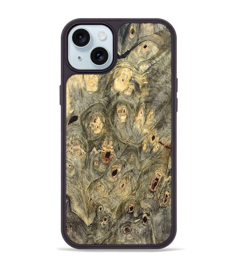 iPhone 15 Plus Wood Phone Case - Mose (Wood Burl, 832093)