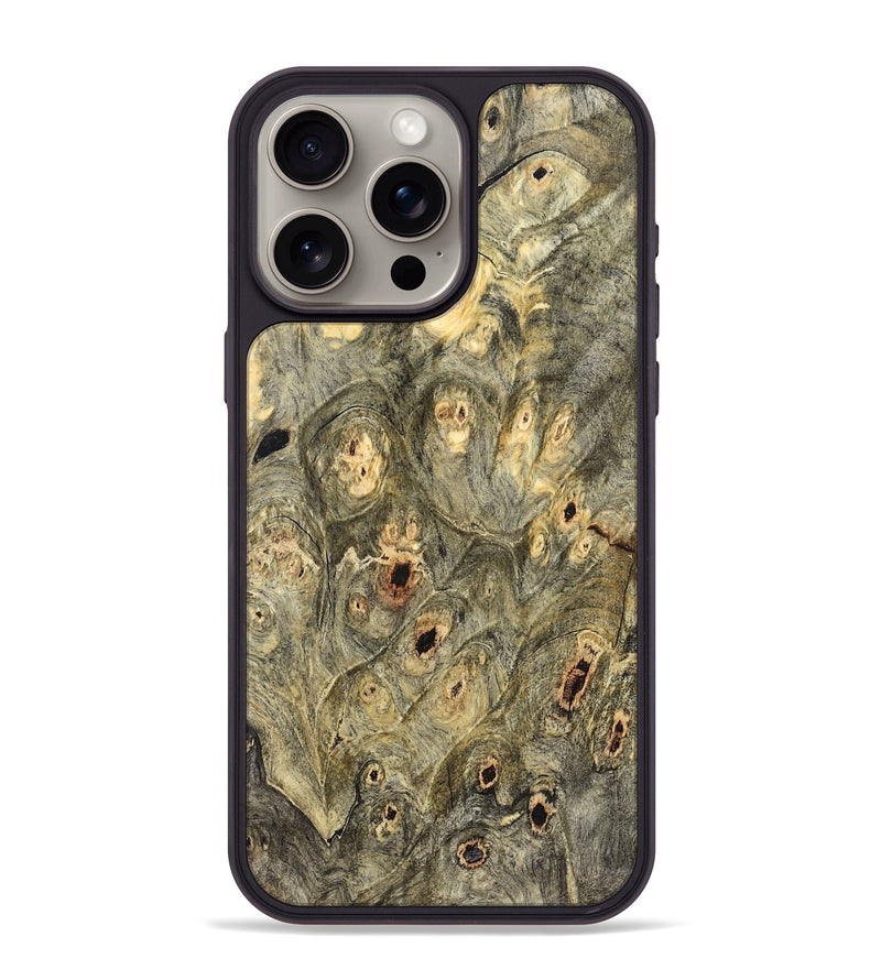 iPhone 15 Pro Max Wood Phone Case - Mose (Wood Burl, 832093)