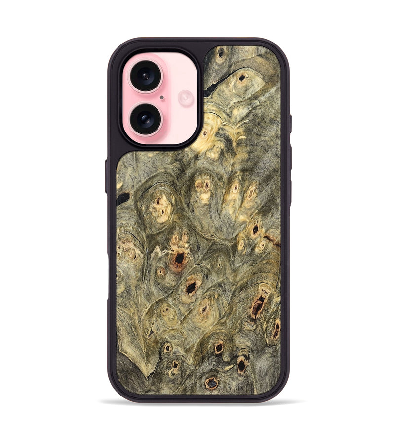 iPhone 16 Wood Phone Case - Mose (Wood Burl, 832093)