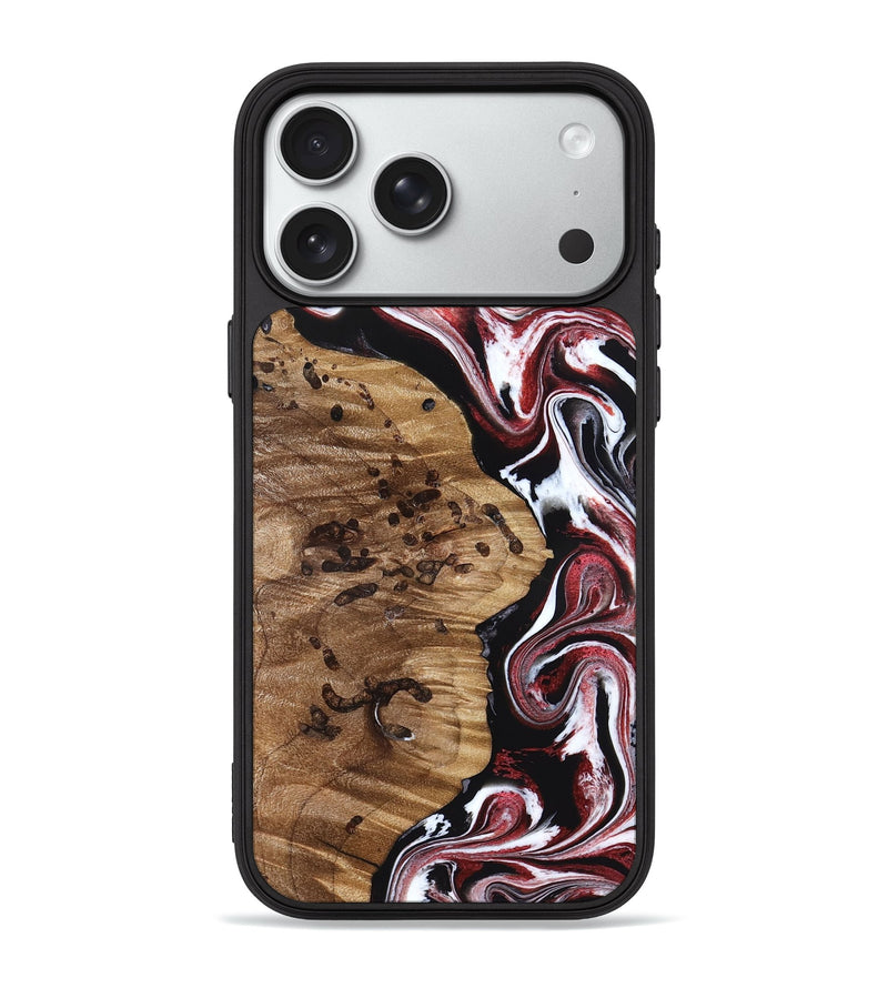 iPhone 18 Pro Max Wood Phone Case - Madisyn (Red, 832097)