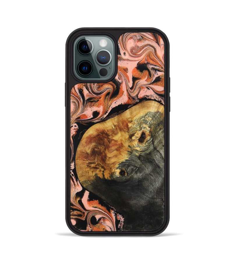 iPhone 12 Pro Wood Phone Case - Roslyn (Red, 832098)