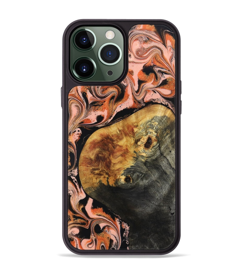 iPhone 13 Pro Max Wood Phone Case - Roslyn (Red, 832098)
