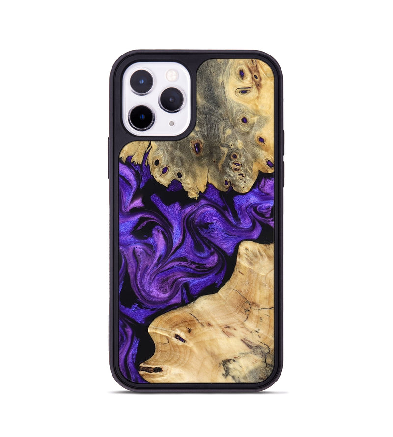 iPhone 11 Pro Wood Phone Case - Lessie (Purple, 832099)