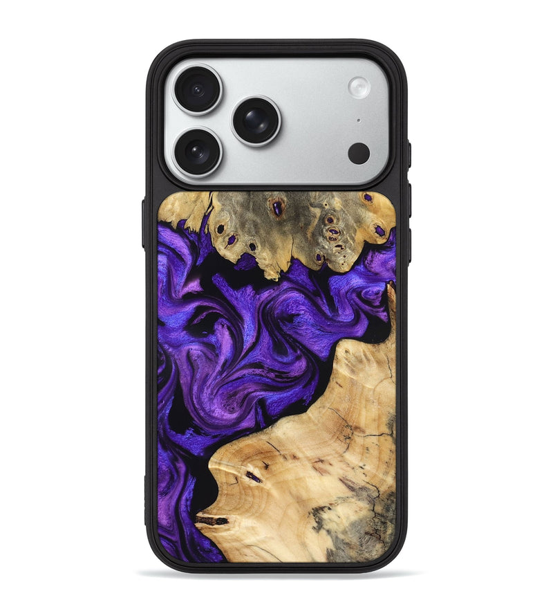 iPhone 18 Pro Max Wood Phone Case - Lessie (Purple, 832099)