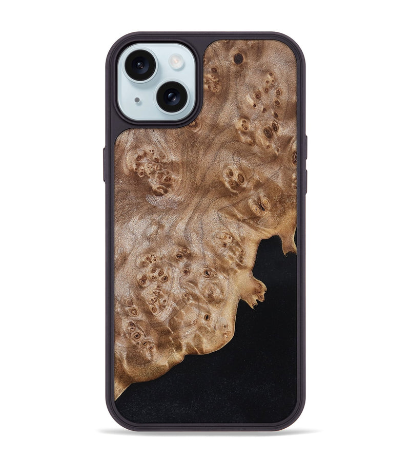 iPhone 15 Plus Wood Phone Case - Keily (Wood Burl, 832102)