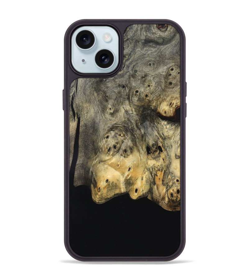 iPhone 15 Plus Wood Phone Case - Damari (Wood Burl, 832103)