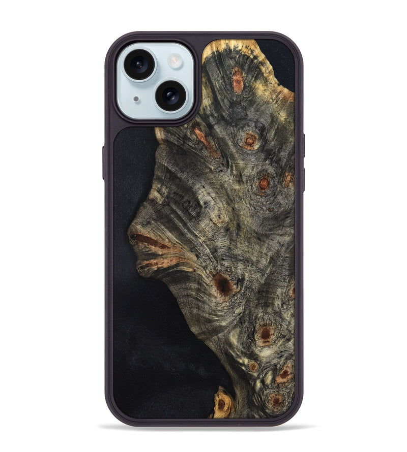iPhone 15 Plus Wood Phone Case - Edythe (Wood Burl, 832106)