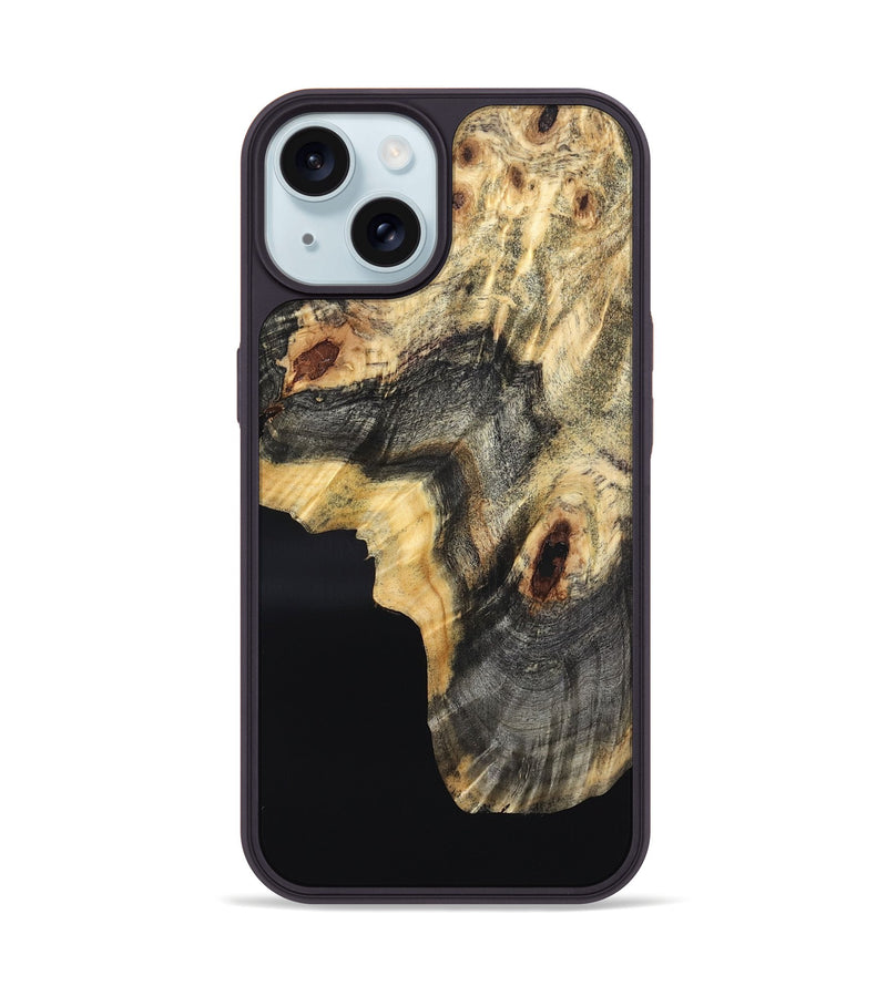iPhone 15 Wood Phone Case - Yusuf (Wood Burl, 832107)