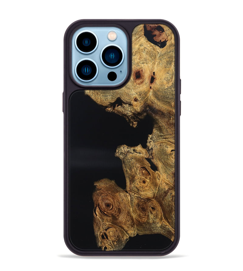 iPhone 14 Pro Max Wood Phone Case - Brylee (Wood Burl, 832109)