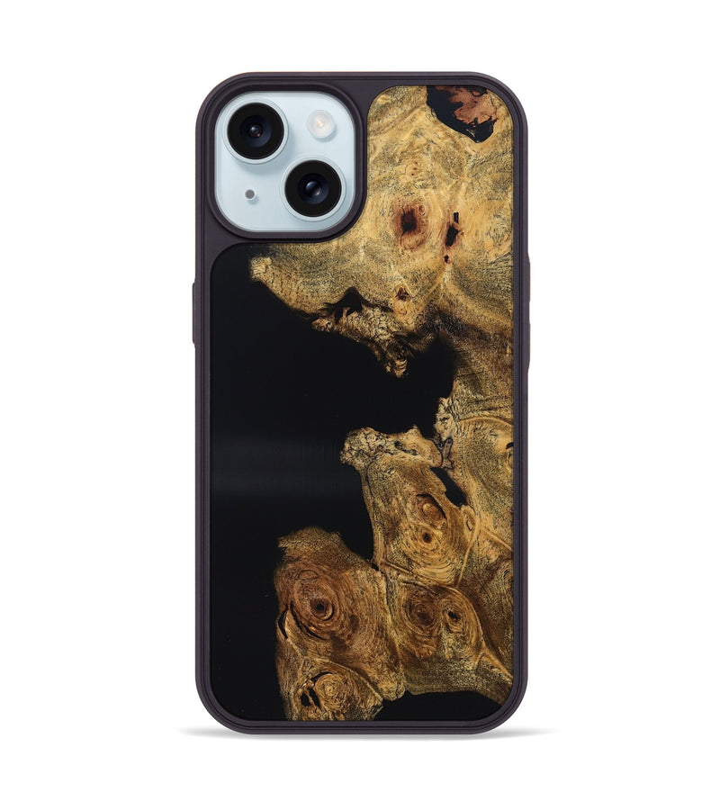 iPhone 15 Wood Phone Case - Brylee (Wood Burl, 832109)