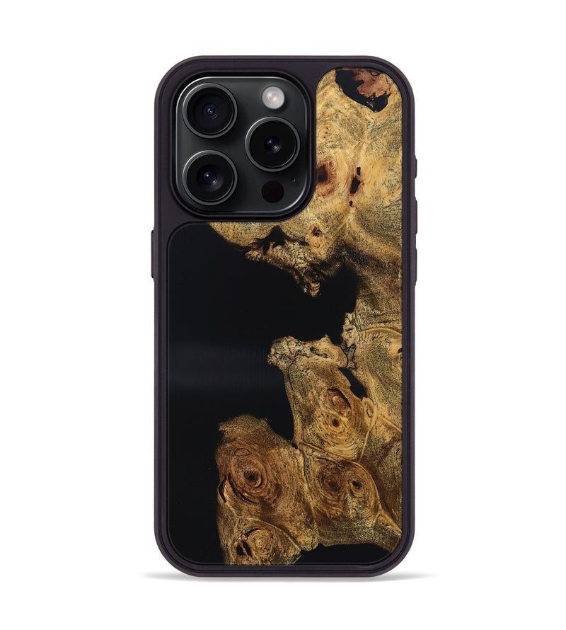 iPhone 15 Pro Wood Phone Case - Brylee (Wood Burl, 832109)