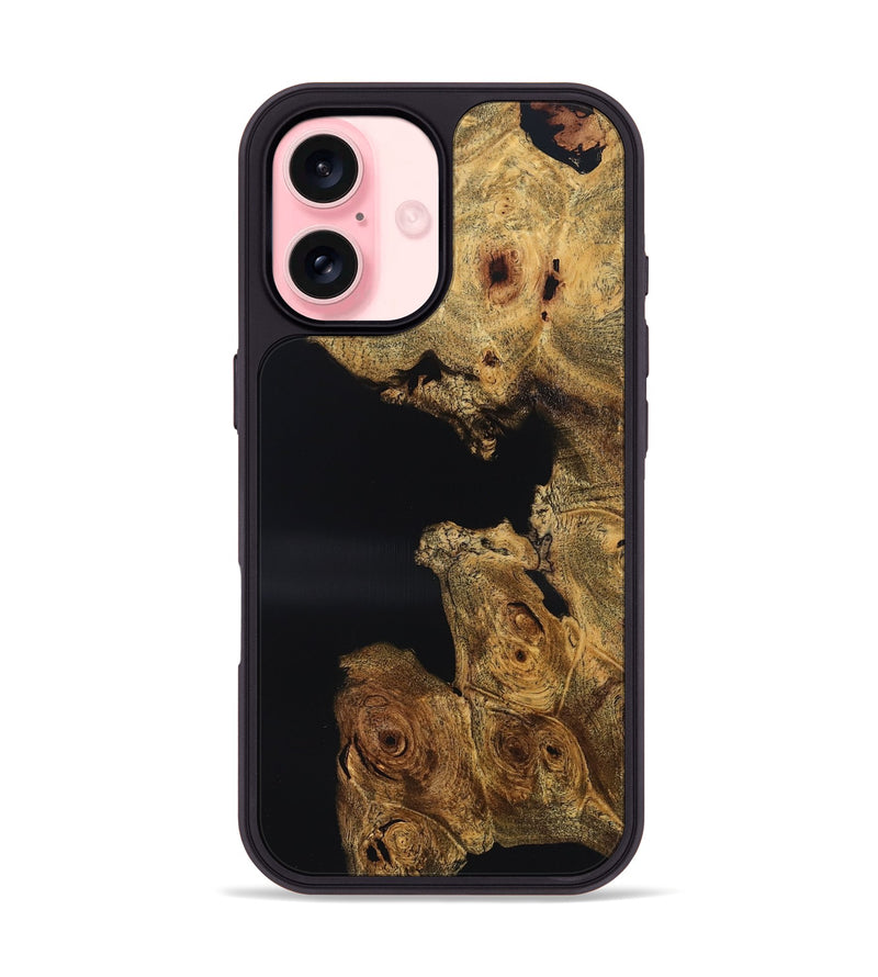 iPhone 16 Wood Phone Case - Brylee (Wood Burl, 832109)
