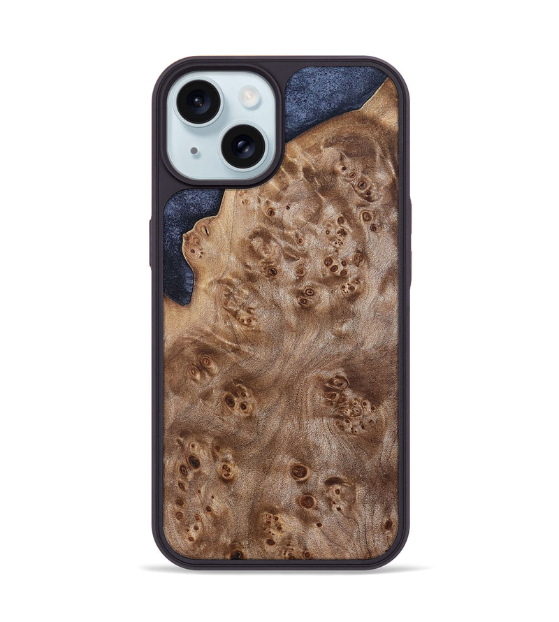 iPhone 15 Wood Phone Case - Idris (Wood Burl, 832113)