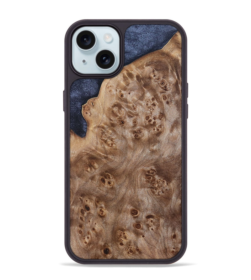 iPhone 15 Plus Wood Phone Case - Idris (Wood Burl, 832113)