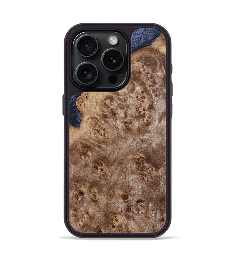 iPhone 15 Pro Wood Phone Case - Idris (Wood Burl, 832113)