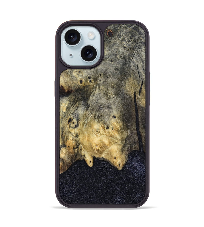 iPhone 15 Wood Phone Case - Vickey (Wood Burl, 832115)