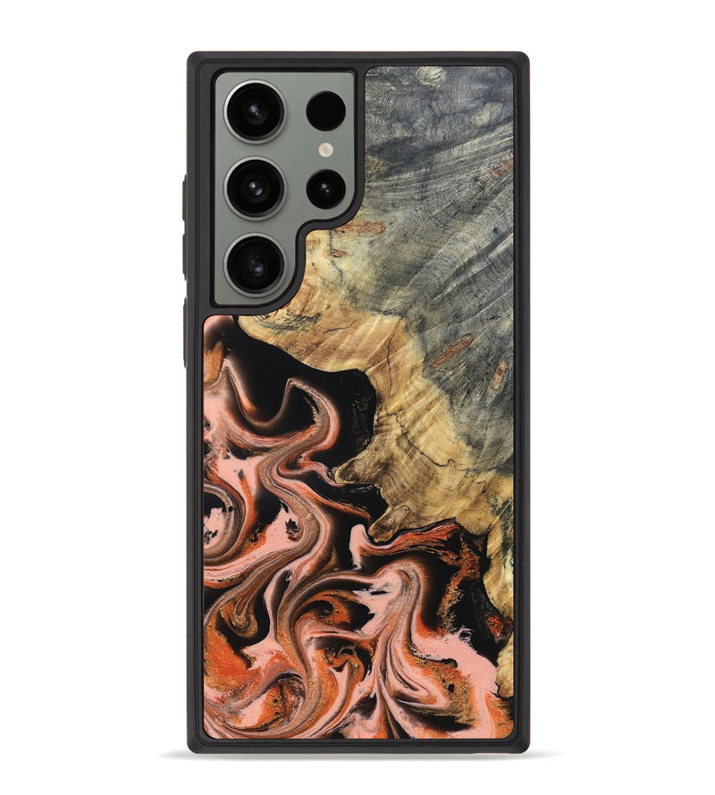 Galaxy S23 Ultra Wood Phone Case - Melvin (Red, 832117)