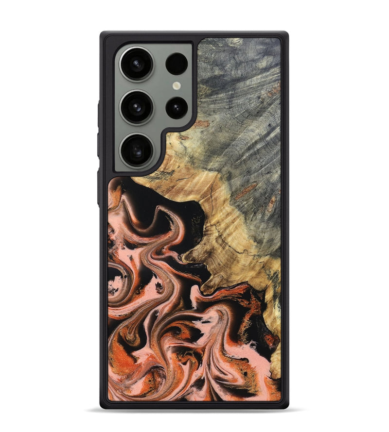 Galaxy S24 Ultra Wood Phone Case - Melvin (Red, 832117)