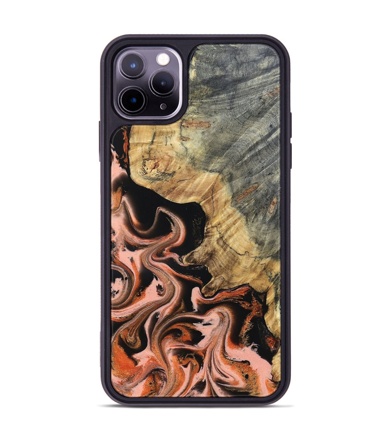 iPhone 11 Pro Max Wood Phone Case - Melvin (Red, 832117)