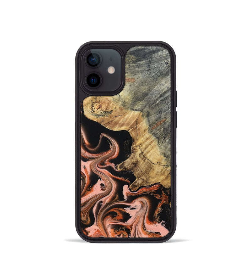 iPhone 12 mini Wood Phone Case - Melvin (Red, 832117)
