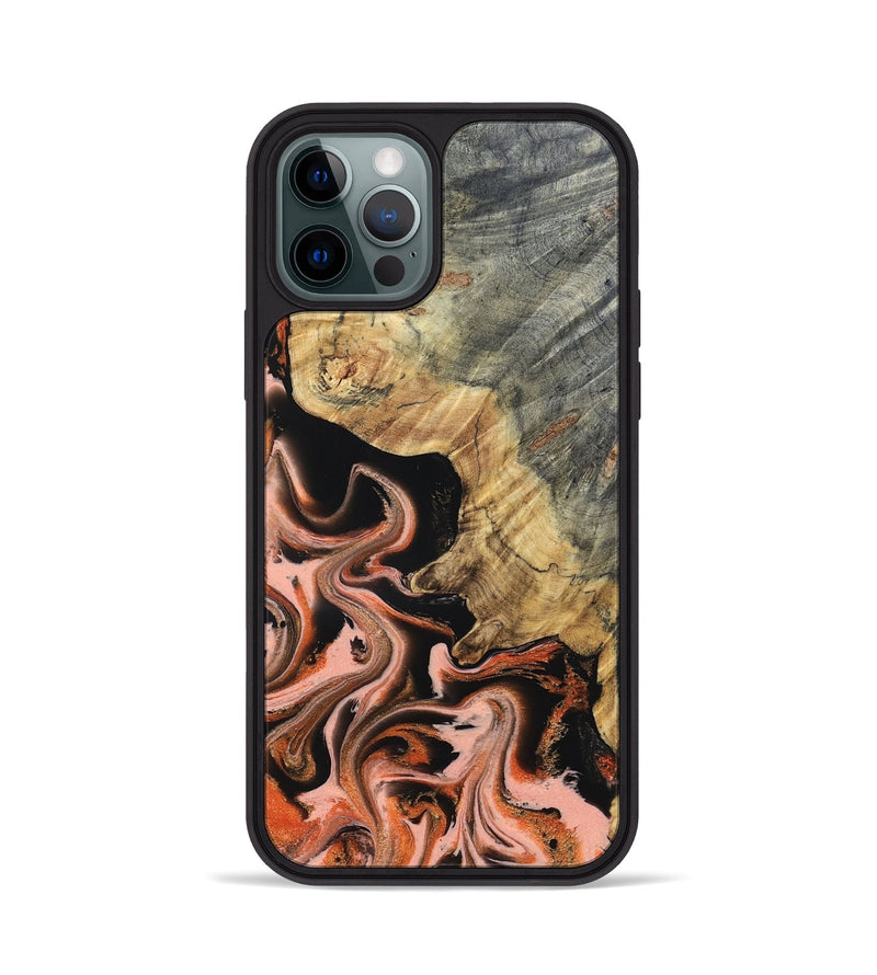 iPhone 12 Pro Wood Phone Case - Melvin (Red, 832117)