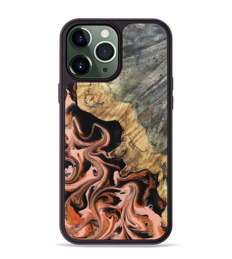 iPhone 13 Pro Max Wood Phone Case - Melvin (Red, 832117)