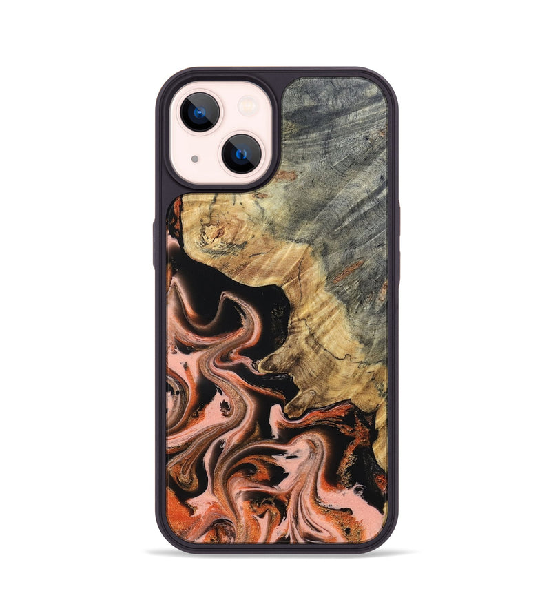 iPhone 14 Wood Phone Case - Melvin (Red, 832117)