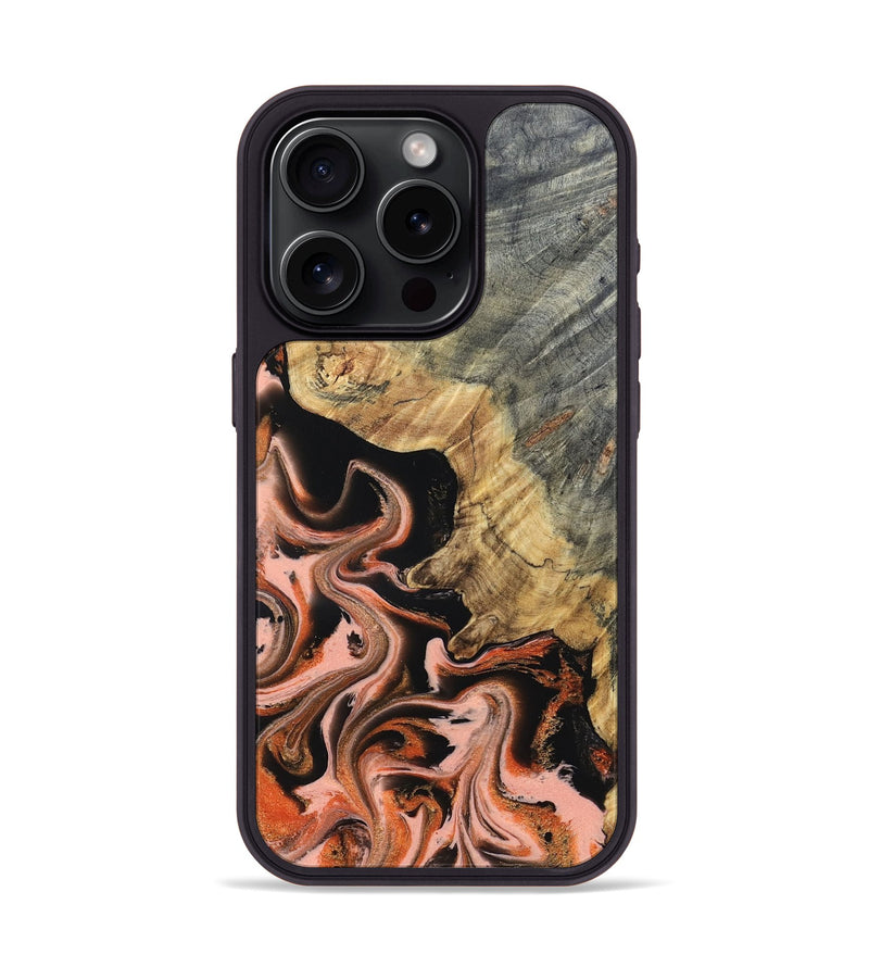 iPhone 15 Pro Wood Phone Case - Melvin (Red, 832117)