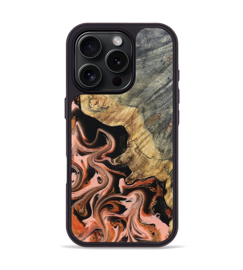 iPhone 16 Pro Wood Phone Case - Melvin (Red, 832117)