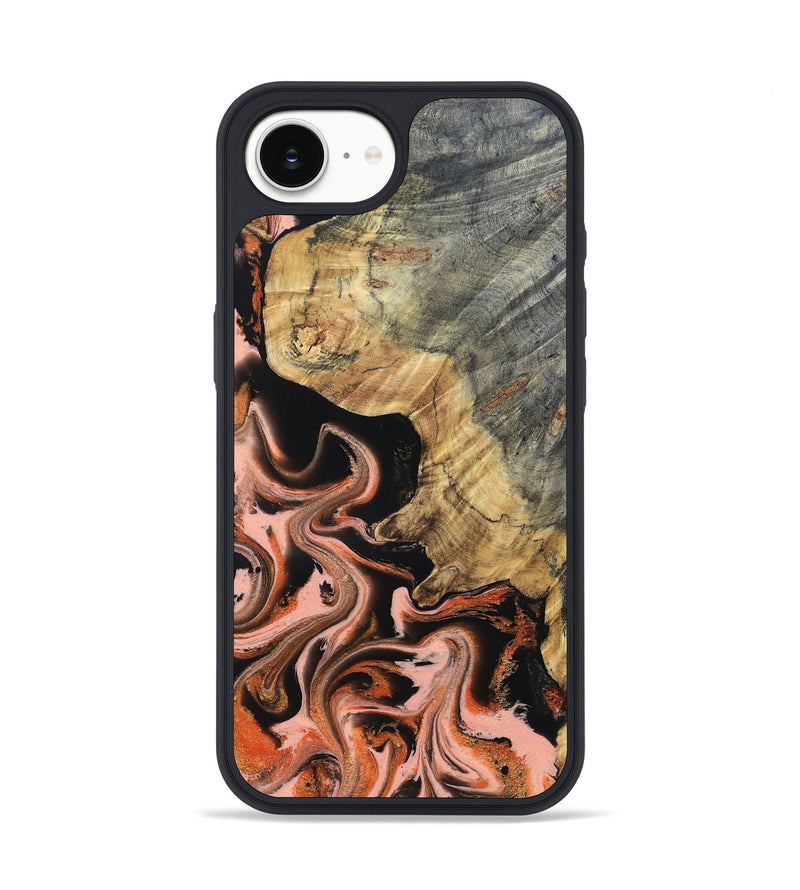 iPhone 16e Wood Phone Case - Melvin (Red, 832117)