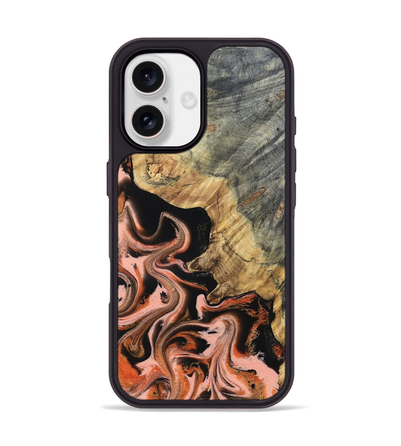 iPhone 17 Wood Phone Case - Melvin (Red, 832117)