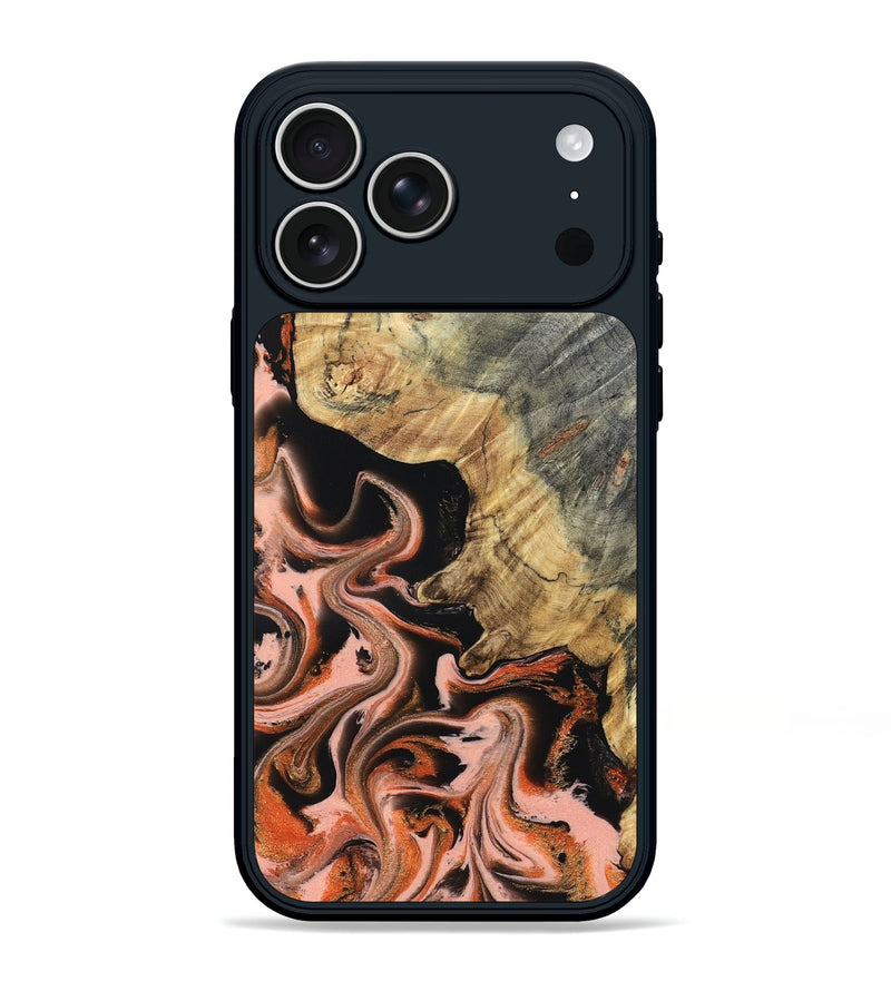 iPhone 17 Pro Max Wood Phone Case - Melvin (Red, 832117)