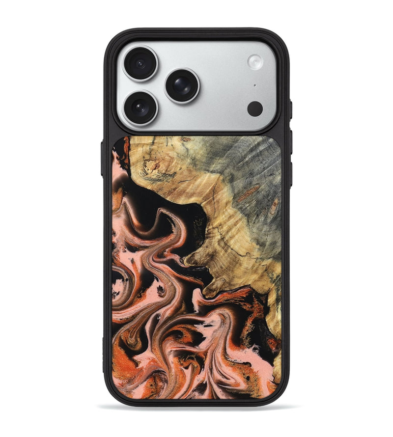 iPhone 18 Pro Max Wood Phone Case - Melvin (Red, 832117)