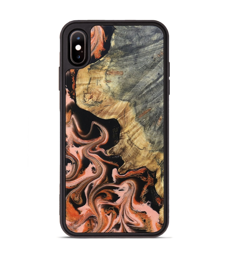 iPhone Xs Max Wood Phone Case - Melvin (Red, 832117)