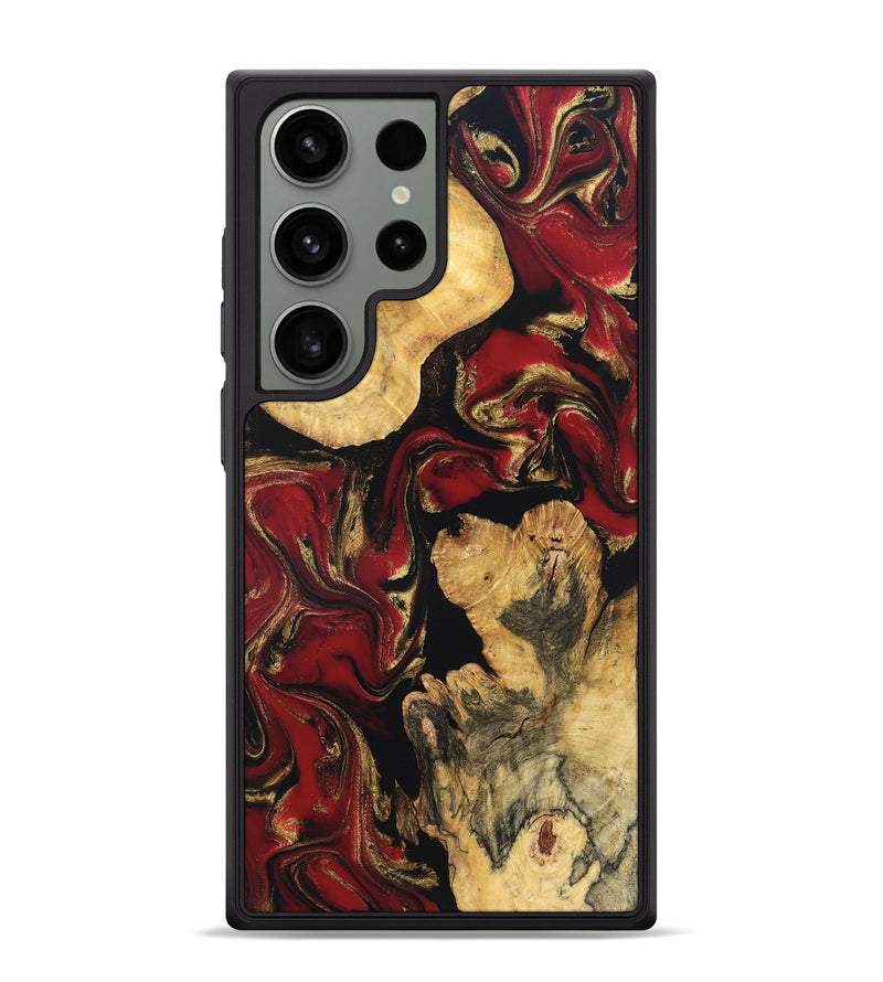 Galaxy S24 Ultra Wood Phone Case - Cecilia (Red, 832118)