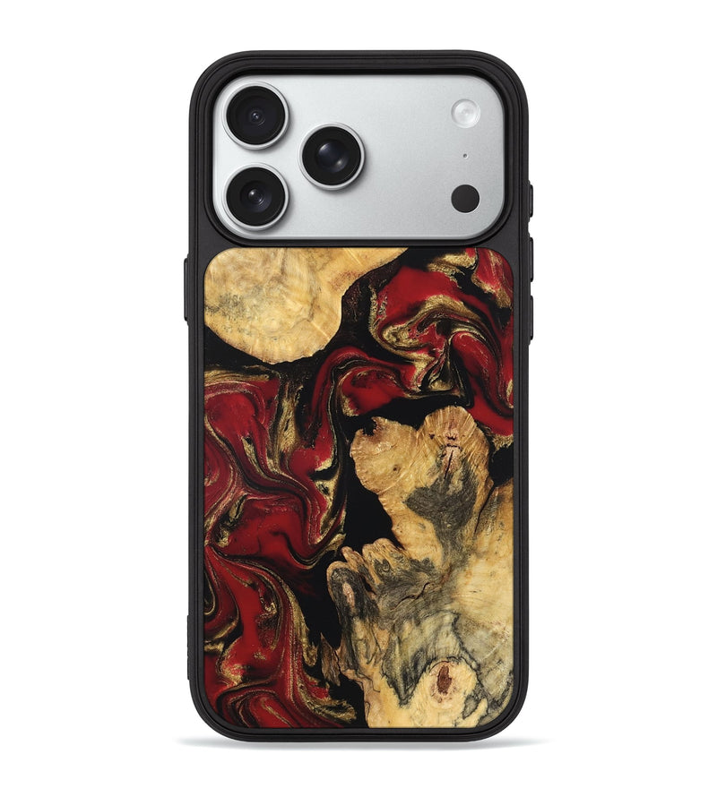 iPhone 18 Pro Max Wood Phone Case - Cecilia (Red, 832118)